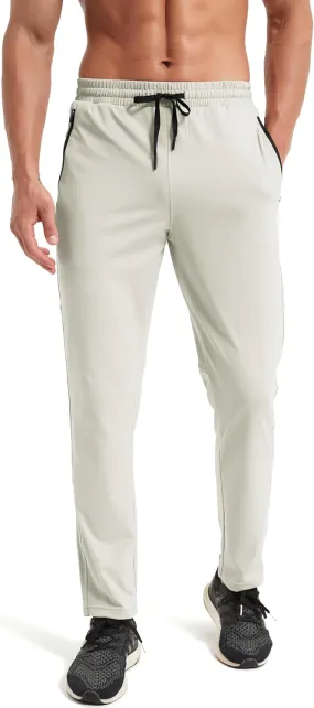 Men's Hiking Sweatpants Joggers Athletic Pants Stretch Workout Jogging Running Gym Traning Track Pants