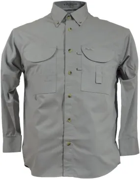Men's Long Sleeve Fishing Button Down Shirt, Breathable Outdoors Casual Lightweight Shirt
