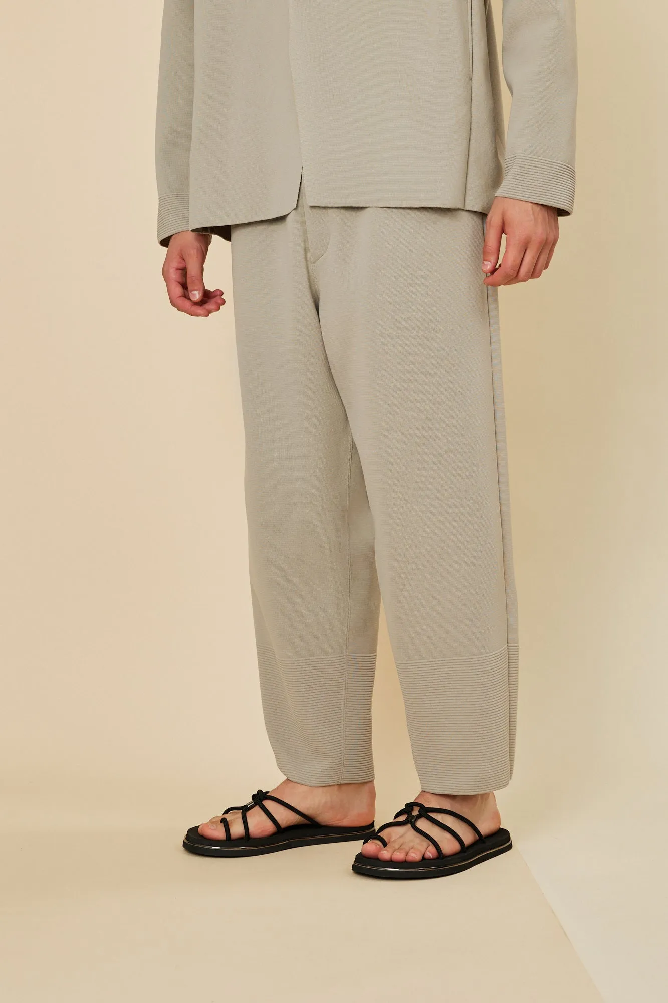 MILAN RIB WIDE TAPERED PANTS