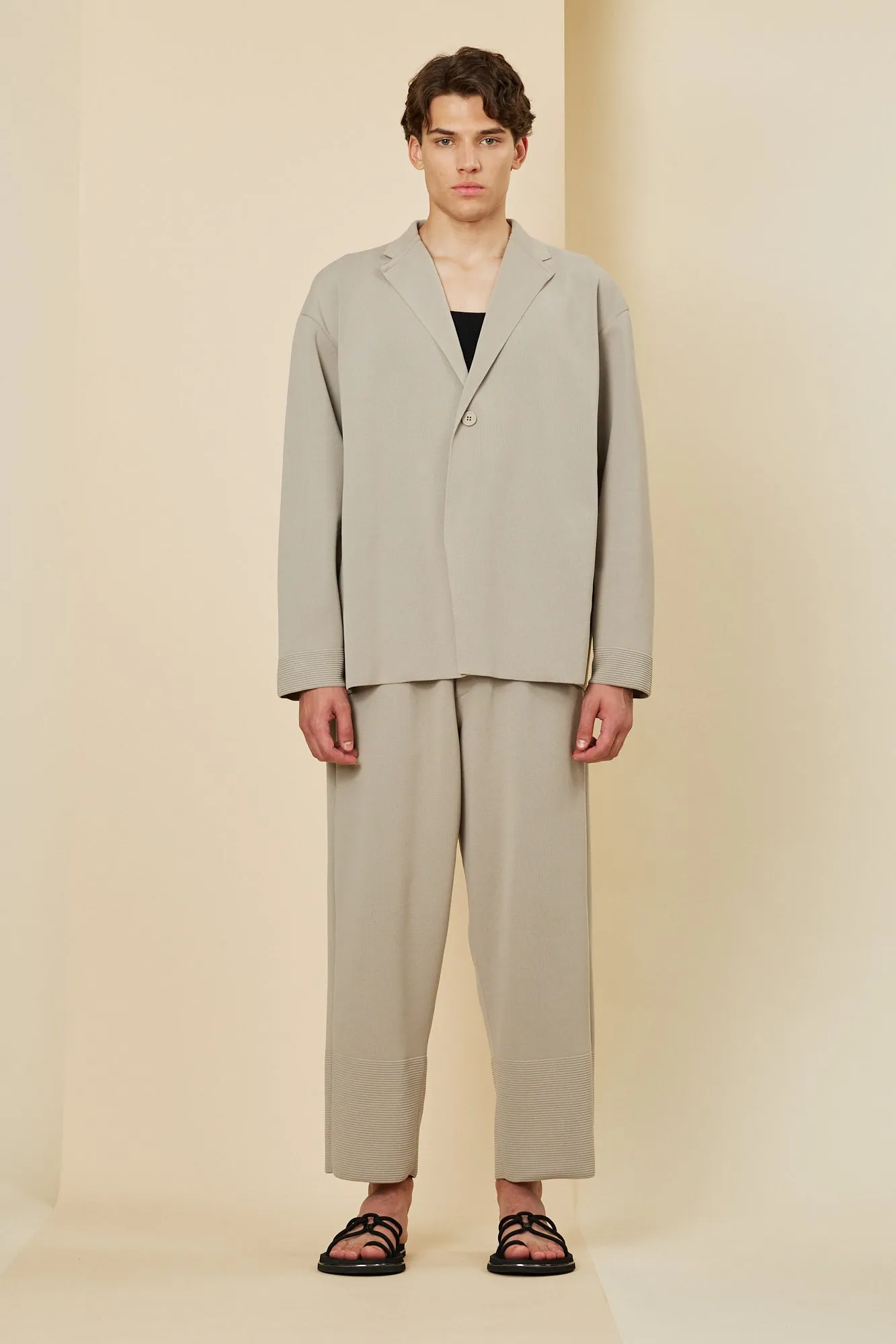 MILAN RIB WIDE TAPERED PANTS