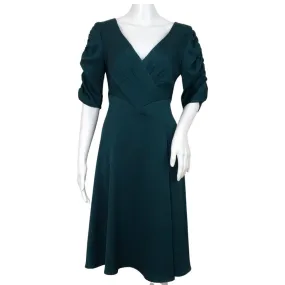 Nanette Lepore Women Draped Dress Forest Color Size 4 Elegant
