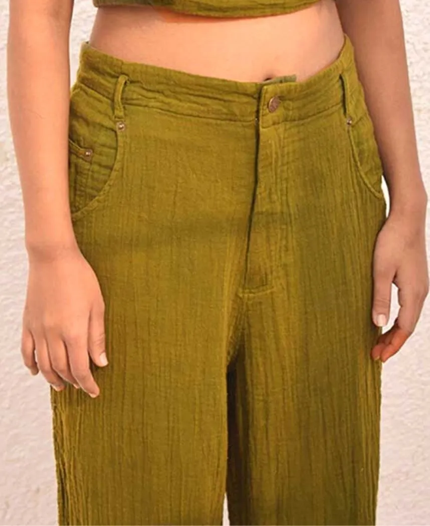 Olive Tapered Pants