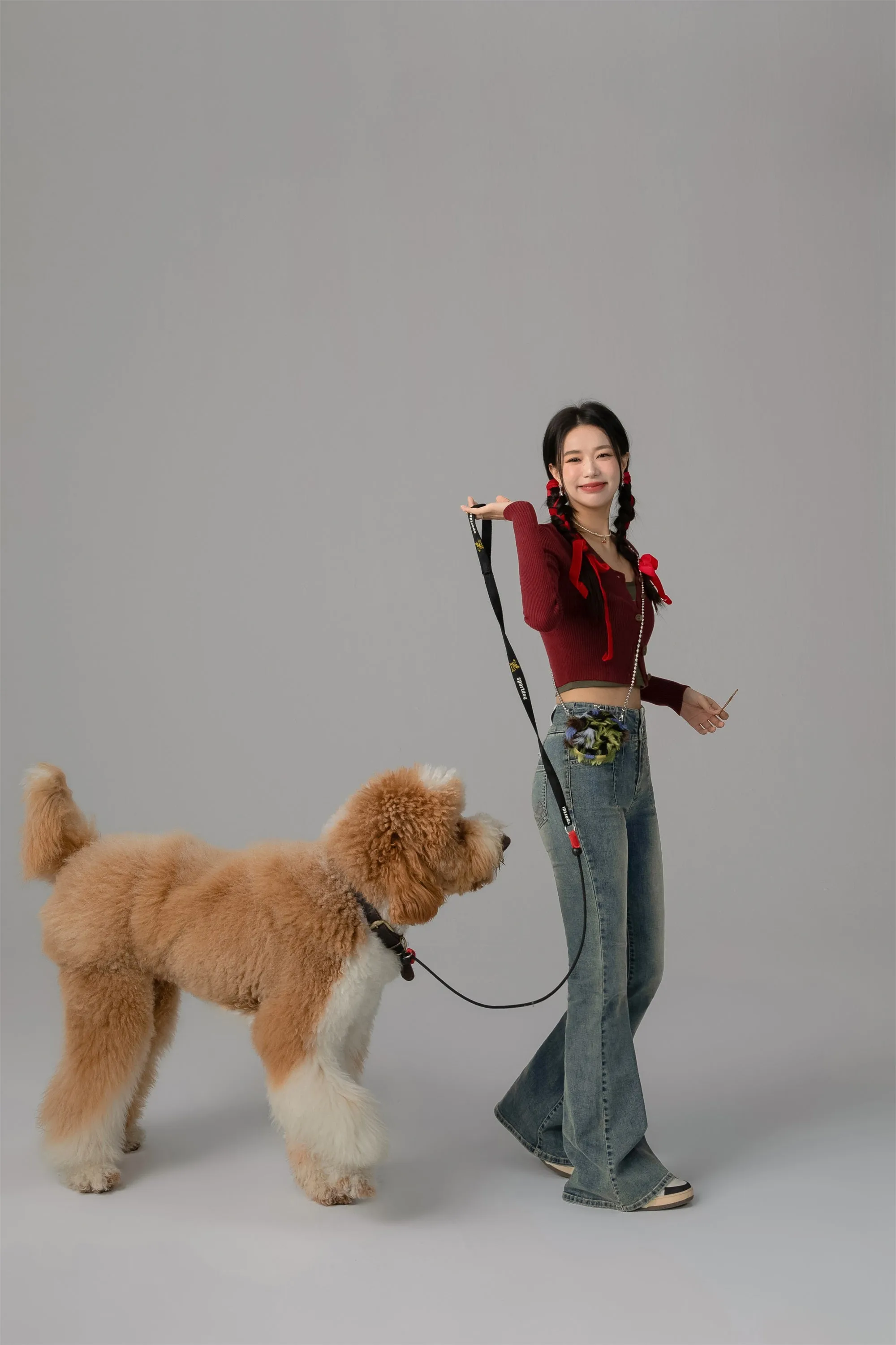 On The Upside Stone Washed Bootcut Jeans