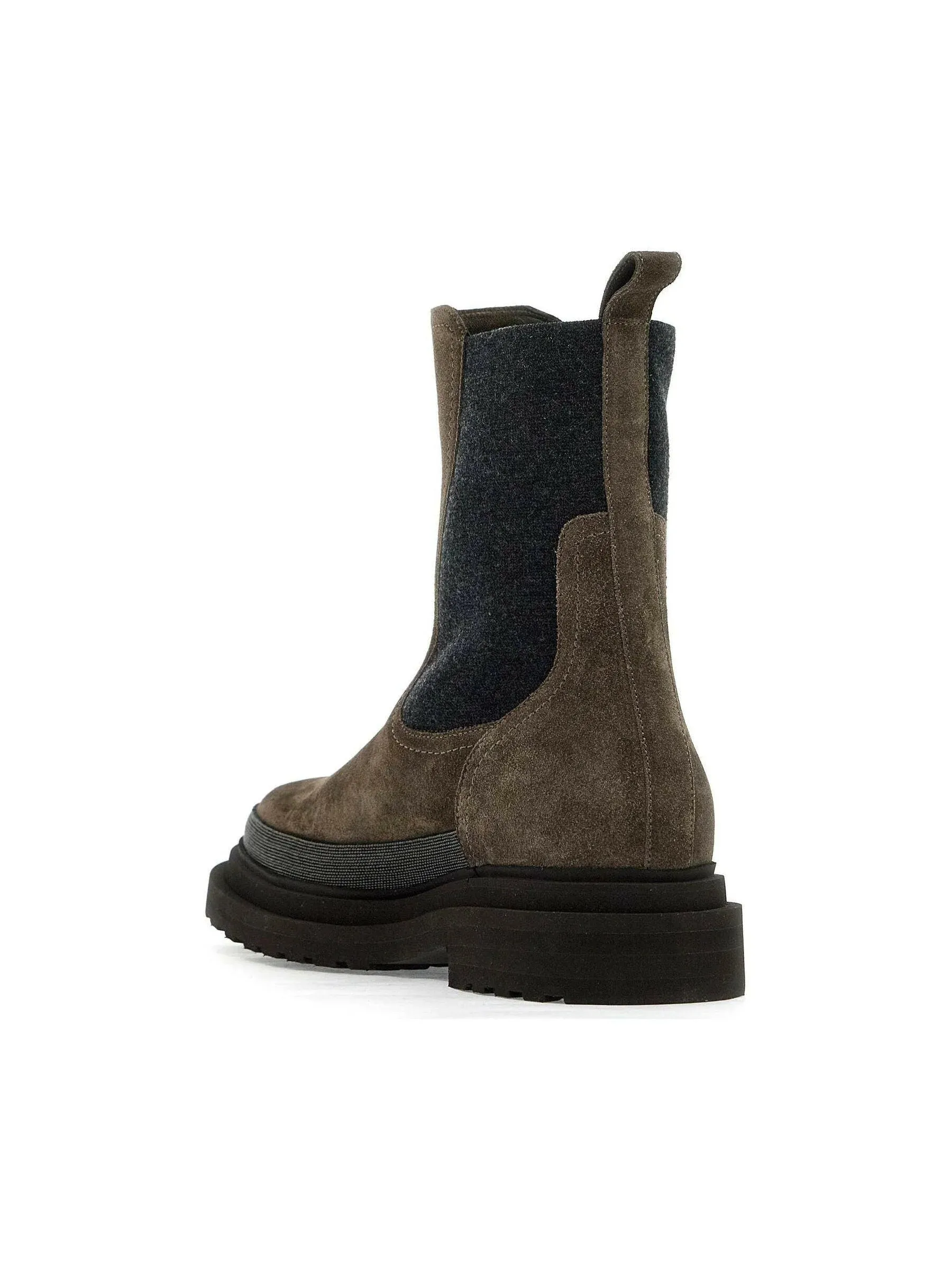 Precious Contour Suede Chelsea Boots