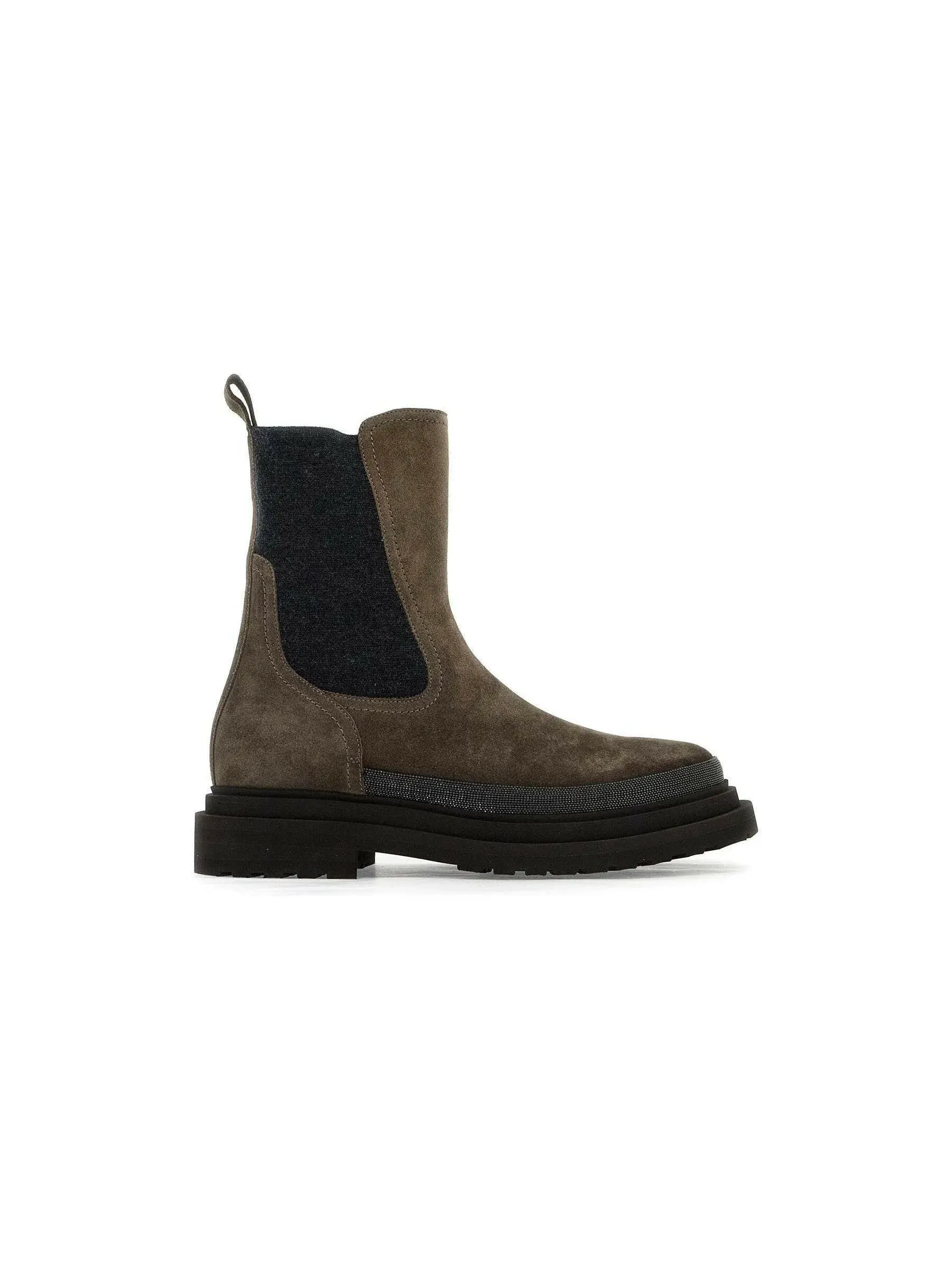 Precious Contour Suede Chelsea Boots