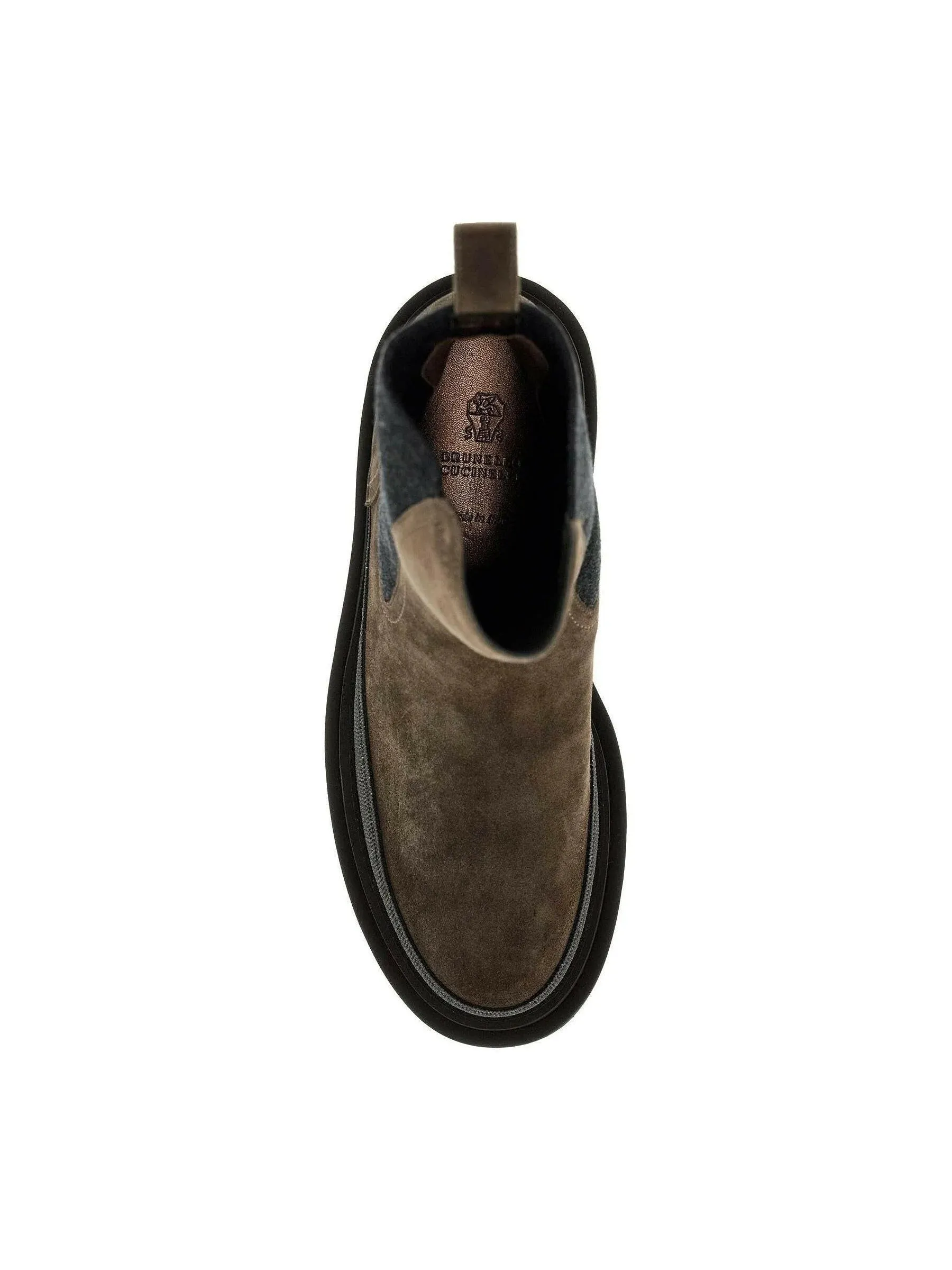 Precious Contour Suede Chelsea Boots