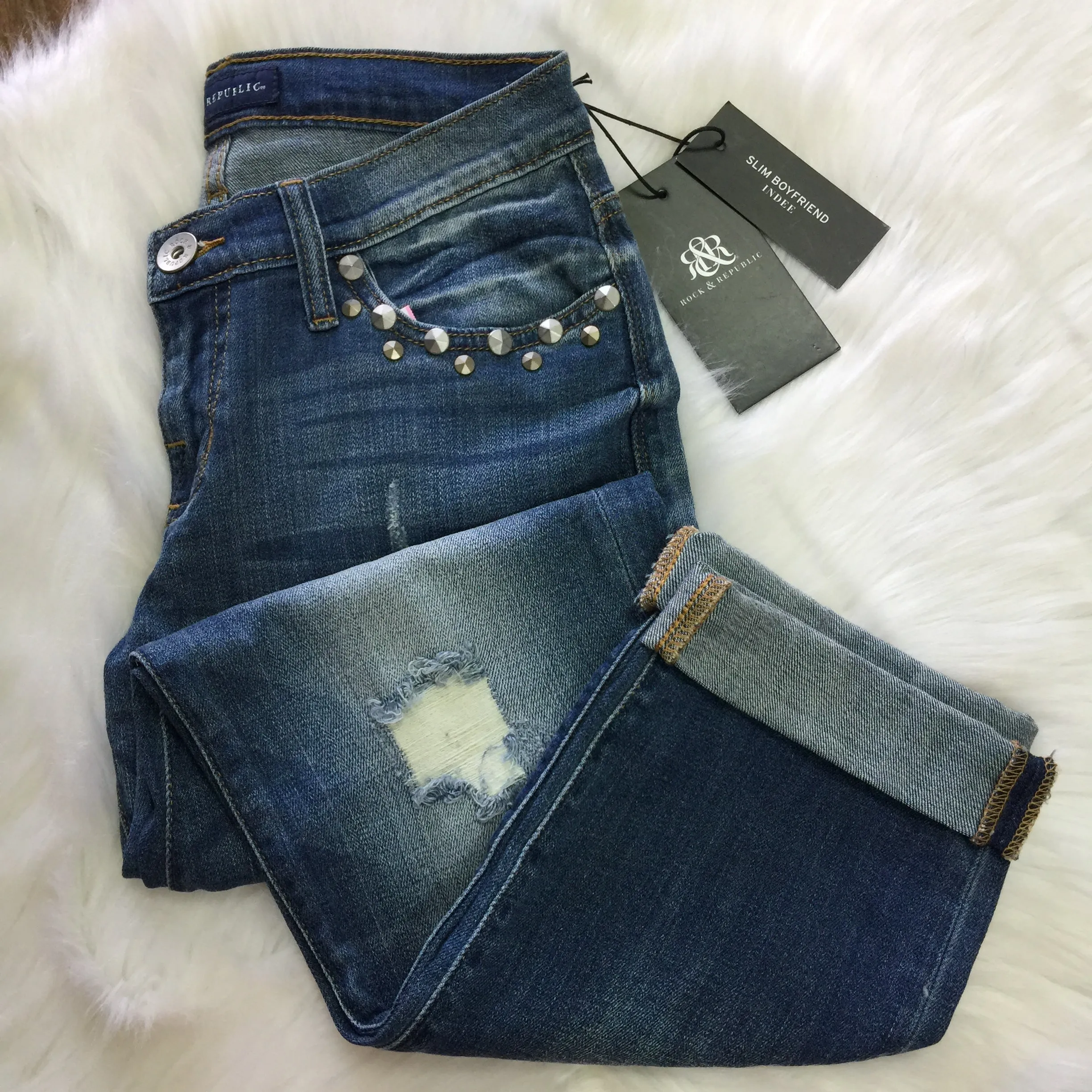 Rock & Republic Slim Boyfriend Jeans