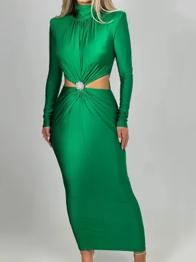 Sapphire Long Sleeve Party Dress