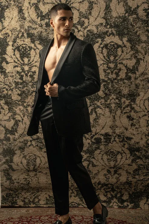 Silk Embroidered Blazer