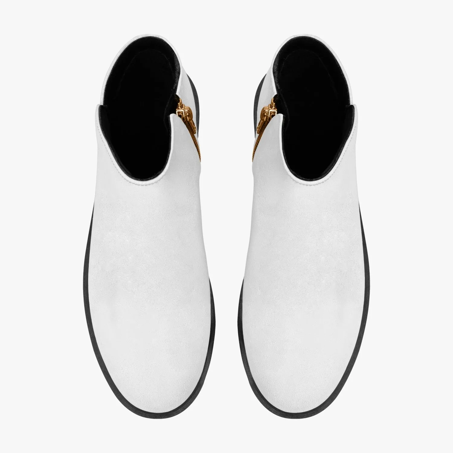 Sixty Eight 93 Logo Black White Suede Zipper Boots