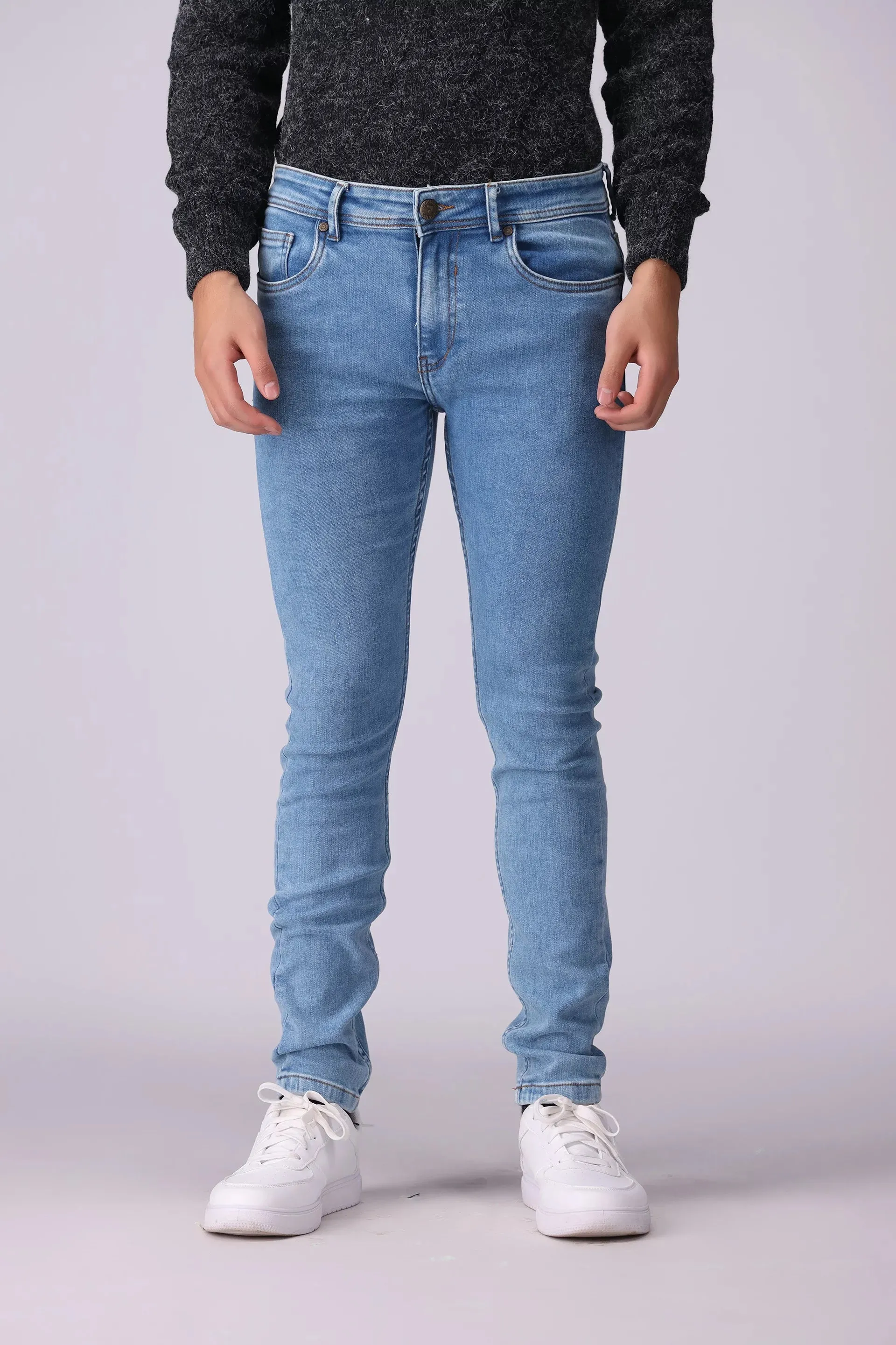 Skinny Fit Washed Jeans