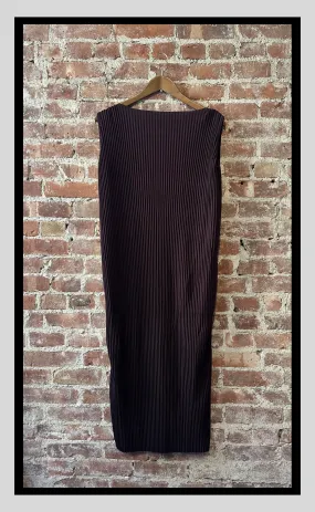 Sleeveless Ribbed Midi Dress