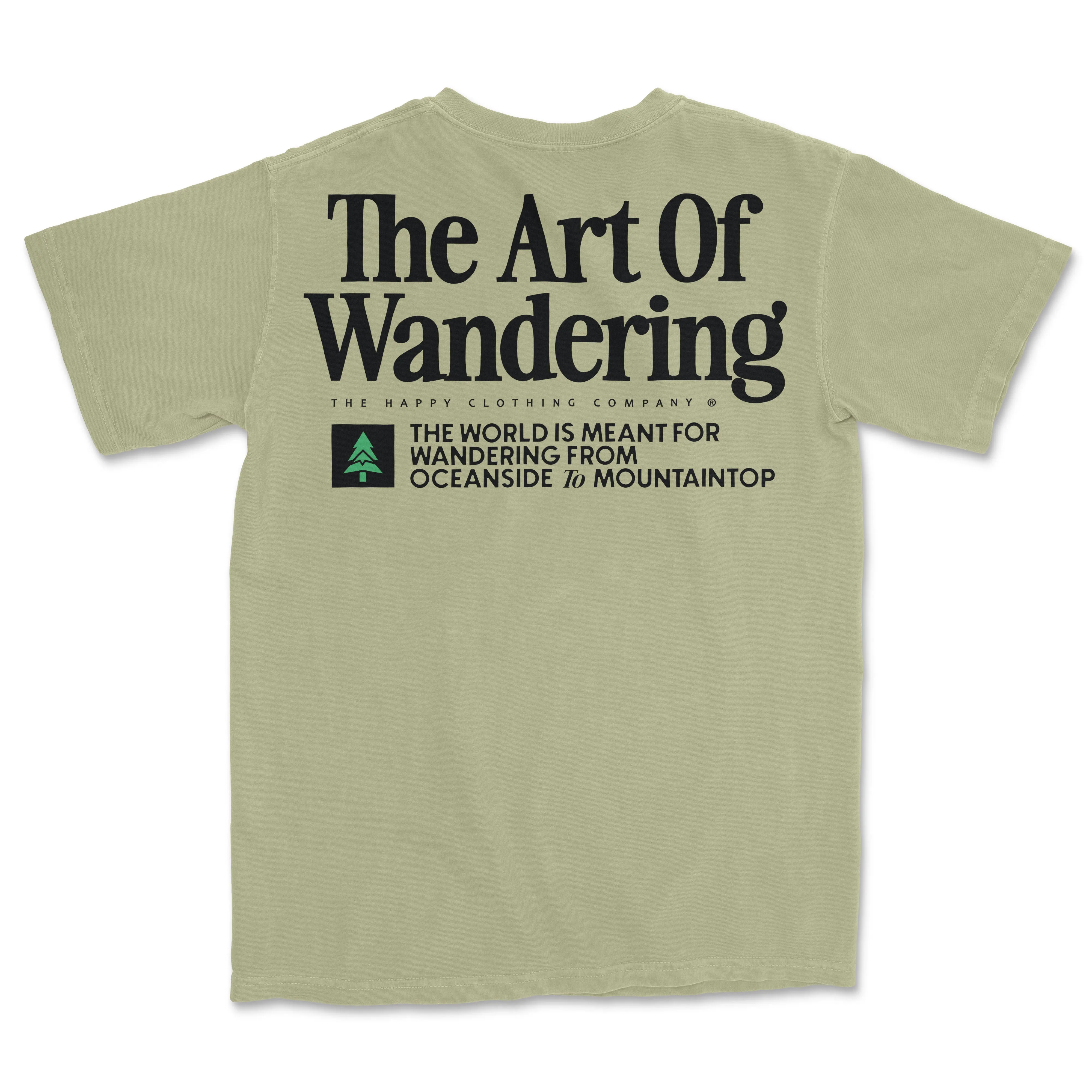 The Art Of Wandering Back Print 'Vintage Tee' | Oversized Heavyweight |