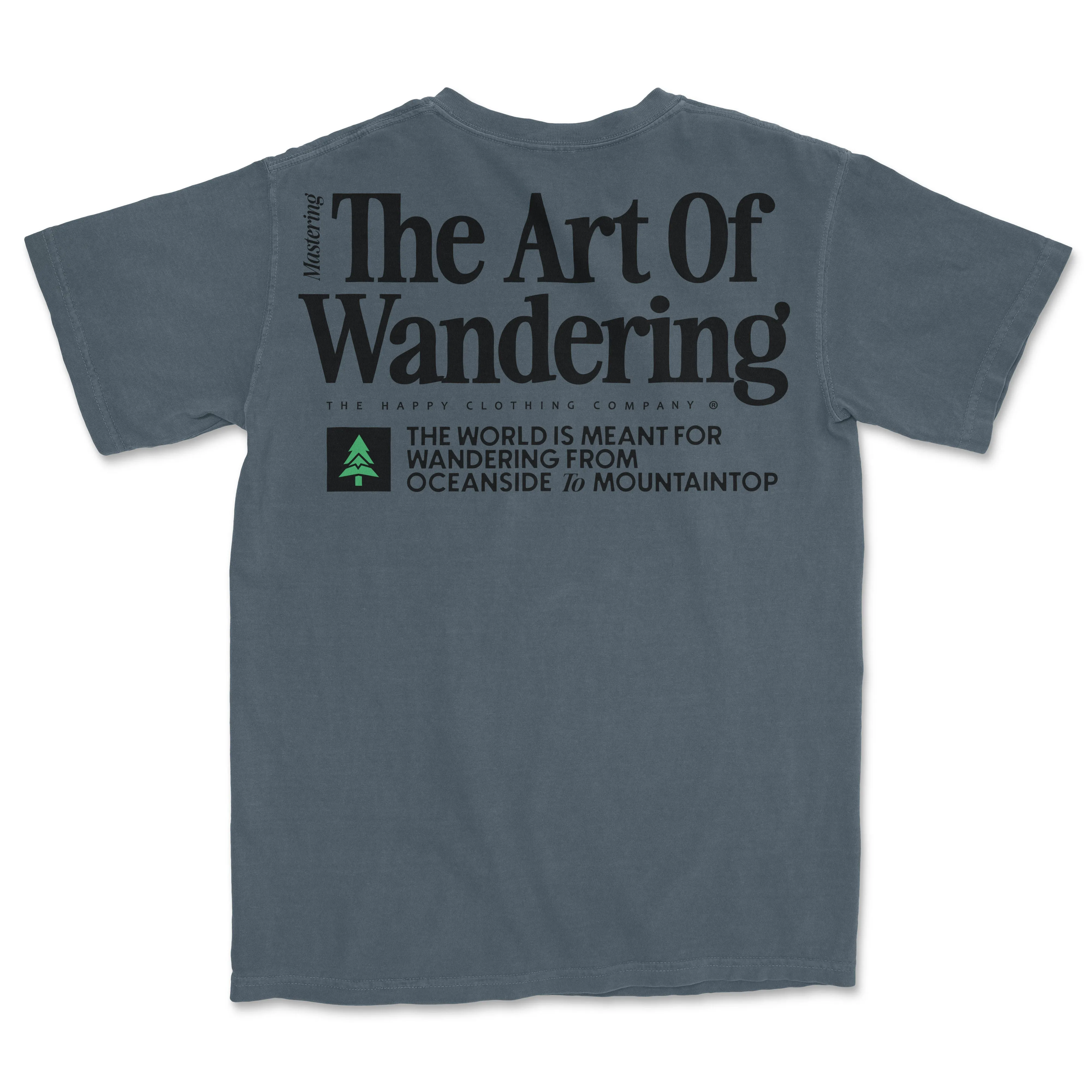The Art Of Wandering Back Print 'Vintage Tee' | Oversized Heavyweight |