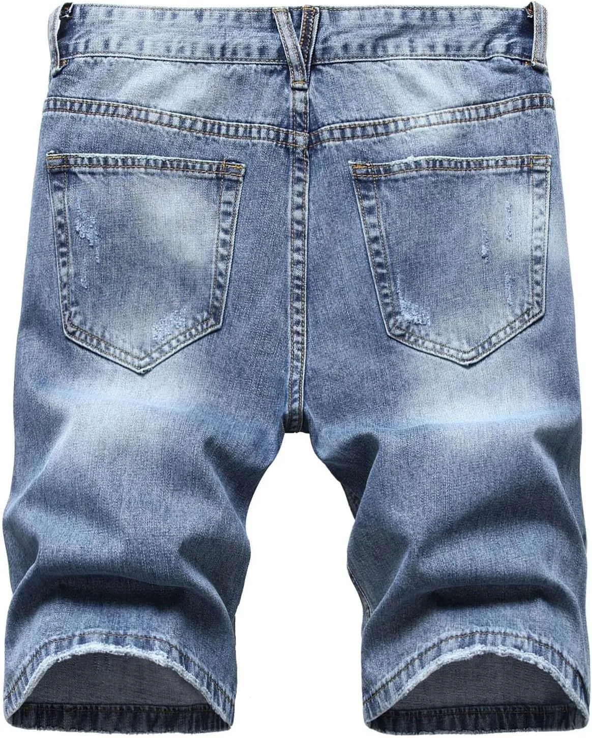 Washed Denim Shorts for Mens Casual Classic Fit Ripped Shorts Distressed Summer Jeans Shorts Workout Short Jeans Pants