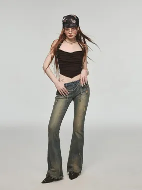 Washed Distressed Jeans