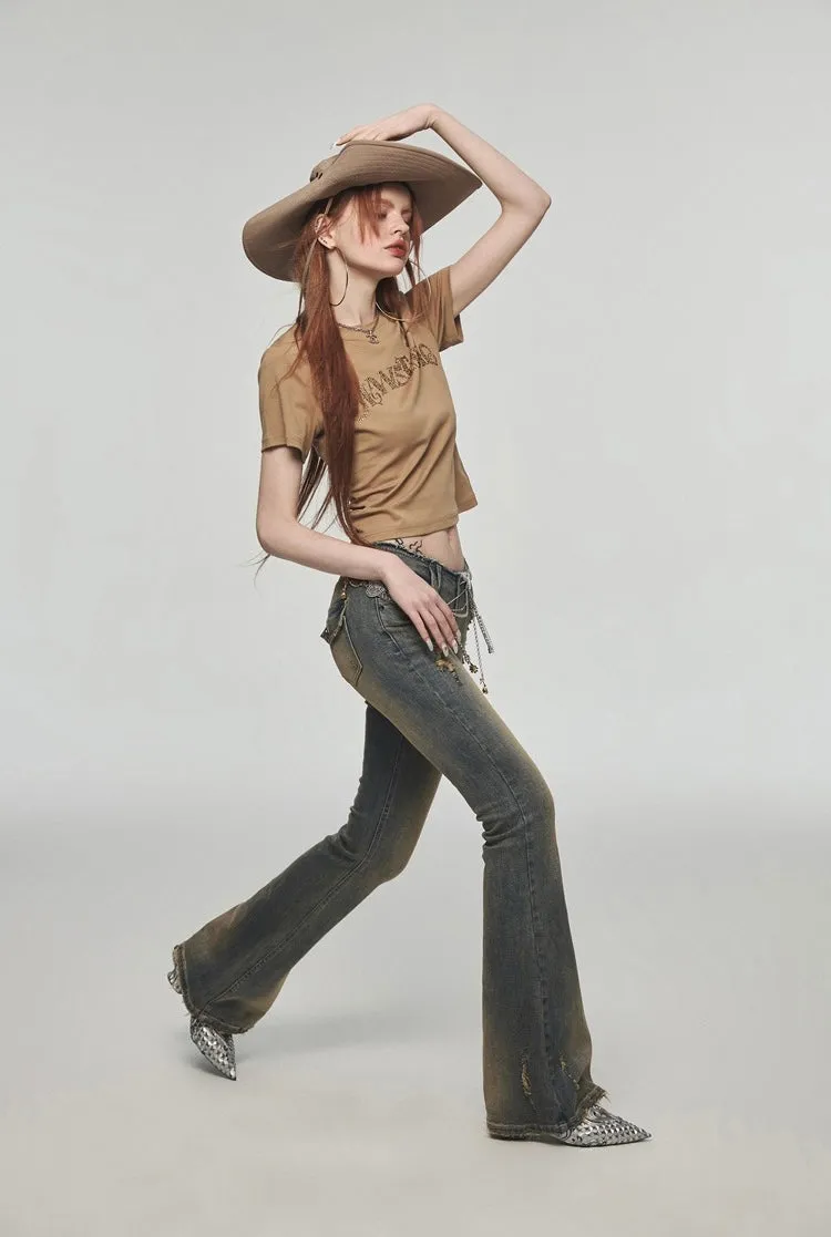 Washed Distressed Jeans