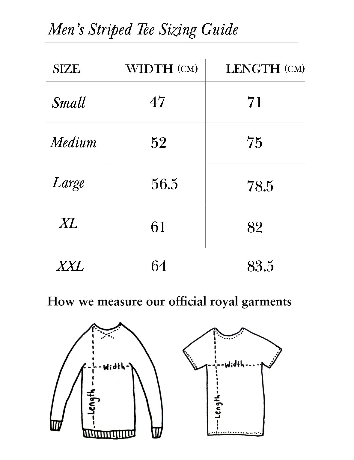 Wolf-Fox Men's Striped Tee