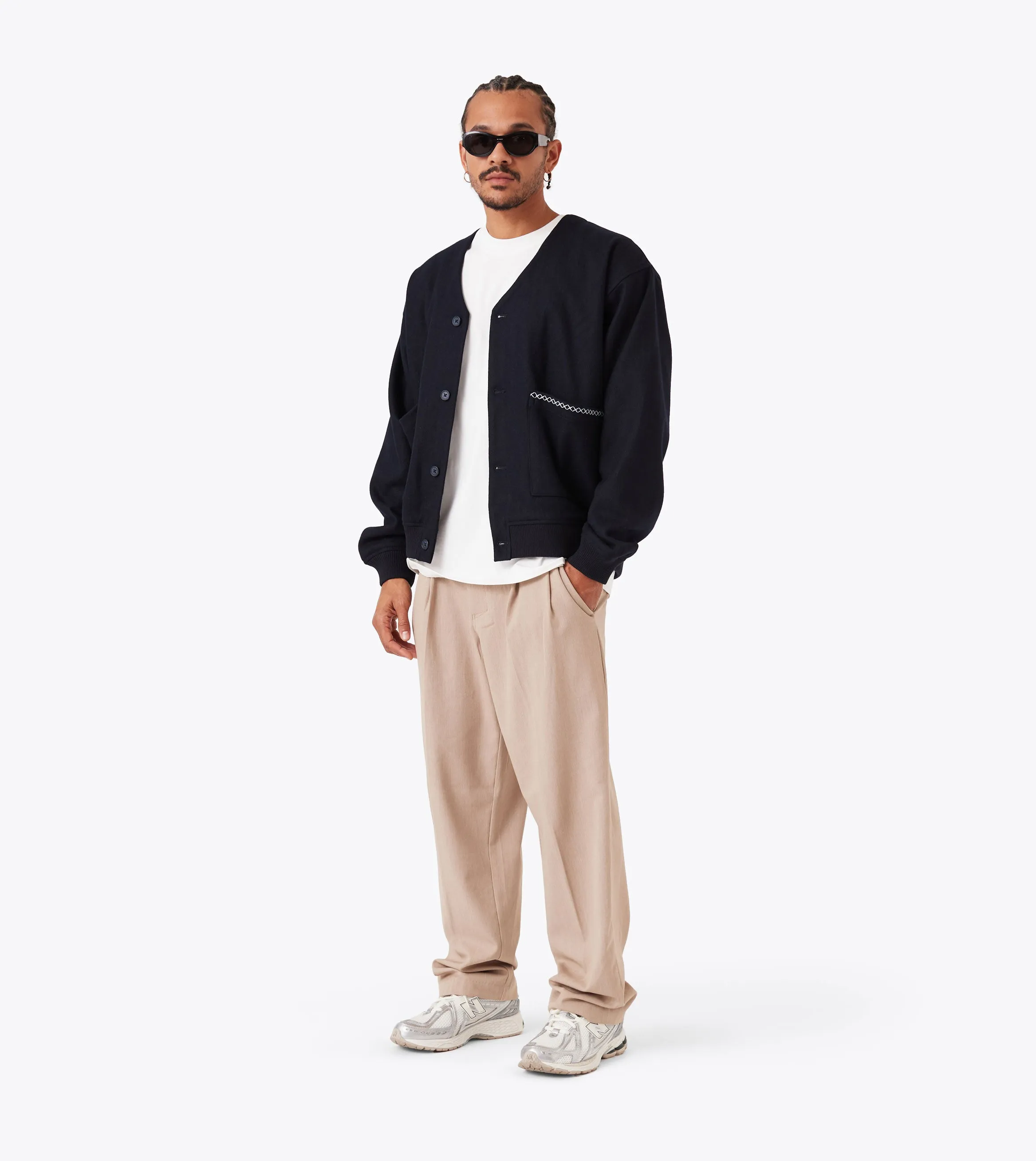 Wool Cardigan Indigo