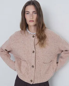 Yerse Sandal Knitted Button Cardi